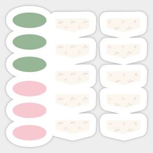 Back to School Girly Coquette Floral Pastel Planner Labels Sticker